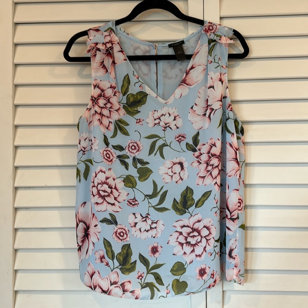 Ann Taylor Factory Floral Sleeveless Blouse